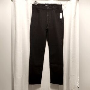 Old Navy Womens Black High Rise WOW Straight Jeans Size 8